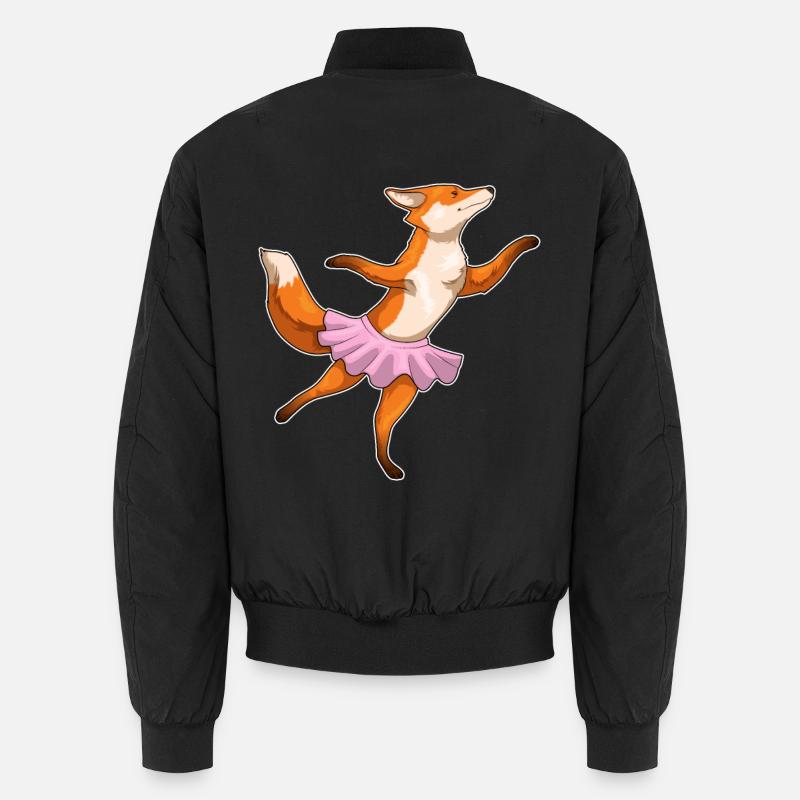 Fox Ballerina Ballet Dance - Bomber unisexe - noir