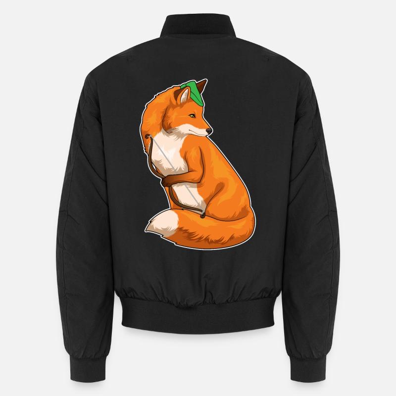 Fox Archer Bow - Unisex Bomber Jacket - black