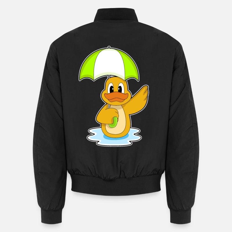 Duck Umbrella - Unisex Bomber Jacket - black