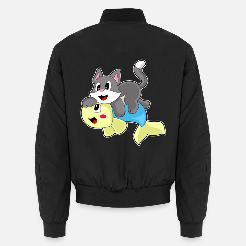 Poisson-chat - Bomber unisexe - noir