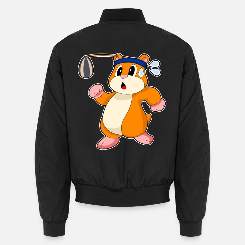 Hamster Samen - Unisex Bomberjacke - Schwarz