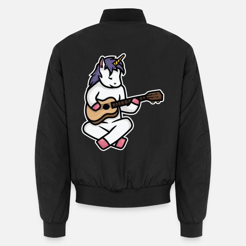 Licorne ukulélé Bomber unisexe