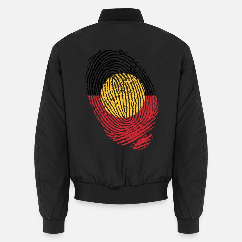 Empreintes digitales aborigènes d’Australie Bomber unisexe