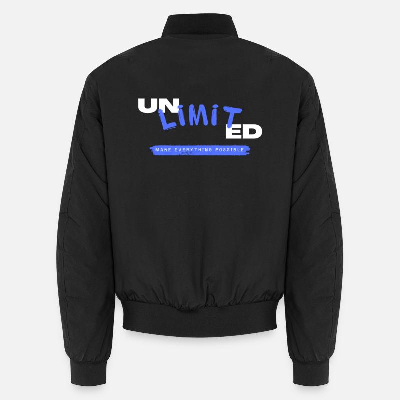 Unlimit Technology Inspirational Design Unisex Bomberjacke