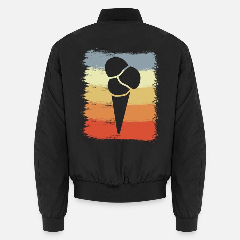 Eistüte - Unisex Bomberjacke - Schwarz