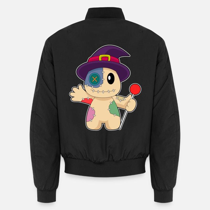 Poupée vaudou Halloween - Bomber unisexe - noir