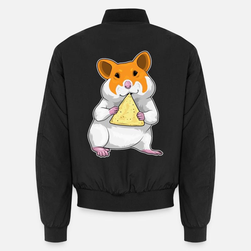 Croustilles de hamster - Bomber unisexe - noir
