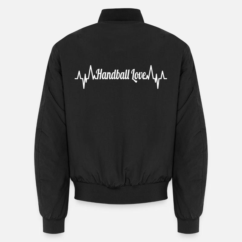Handball Palpitations ECG Unisex Bomber Jacket