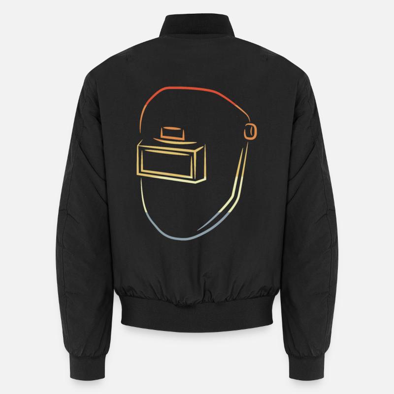 Dessin de masque de soudage Bomber unisexe