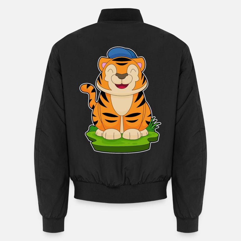 Tiger Cap - Unisex Bomberjacke - Schwarz