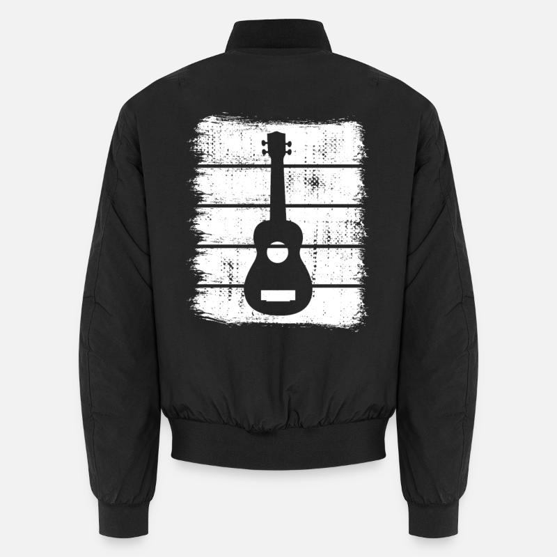 Ukulele Drawing Unisex Bomber Jacket