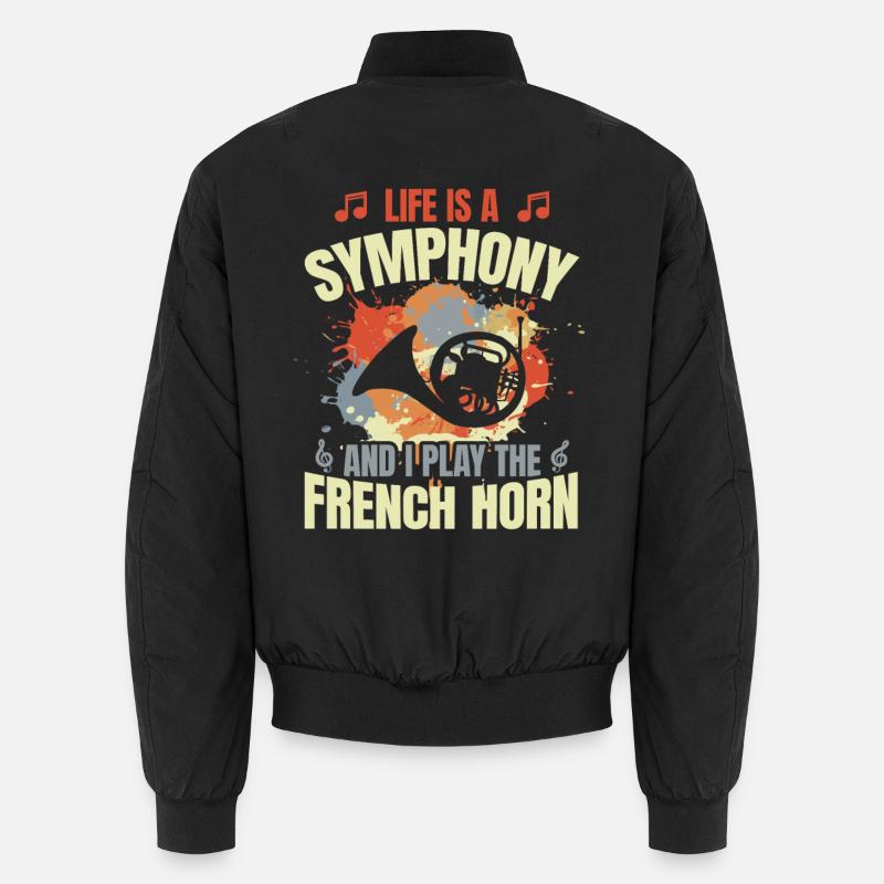 Waldhornist Motivation - Unisex Bomberjacke - Schwarz