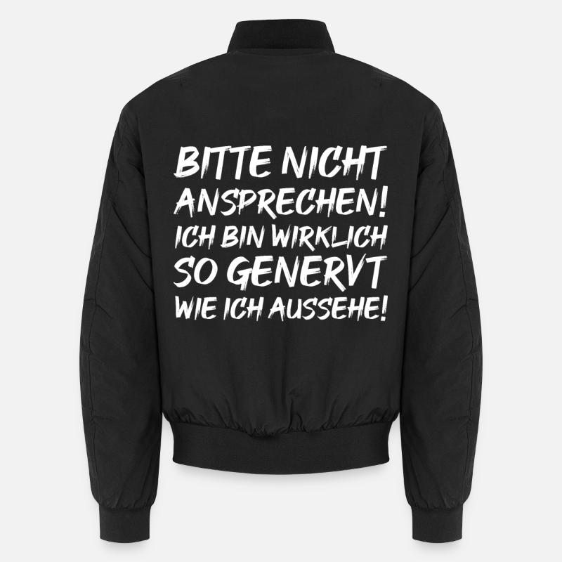 Genervt sein Spruch Unisex Bomberjacke
