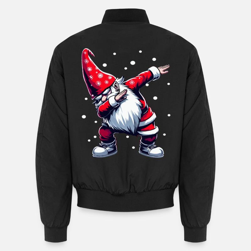Dabbing Weihnachtsmann Dab Nikolaus - Unisex Bomberjacke - Schwarz