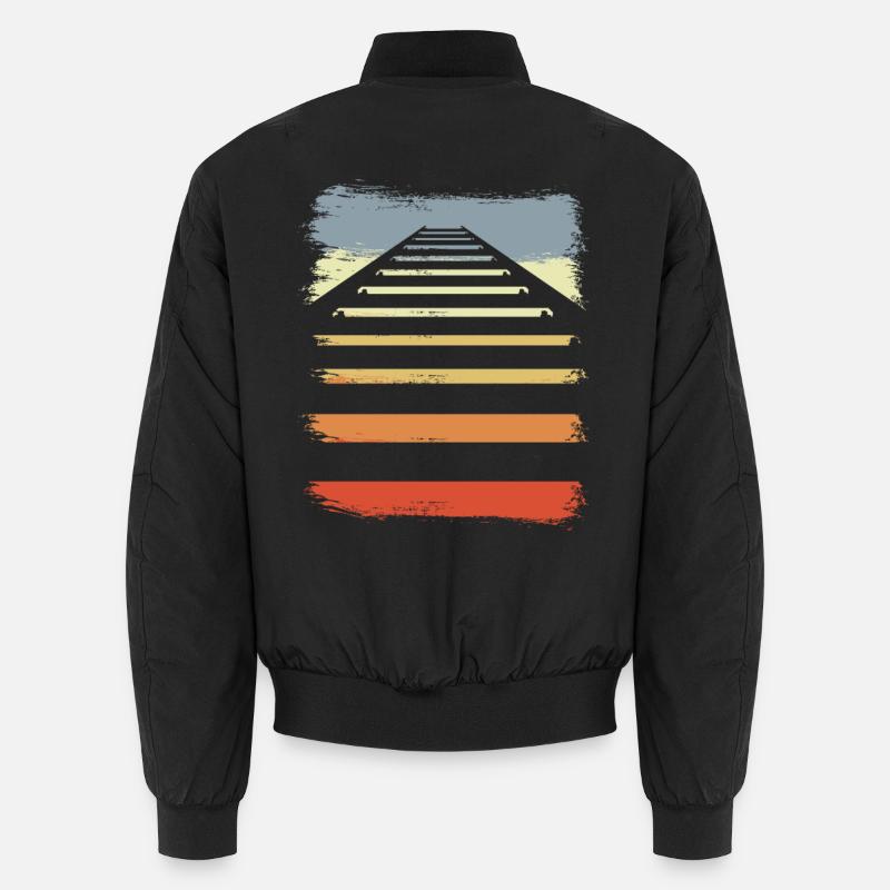 Bahngleise Unisex Bomberjacke