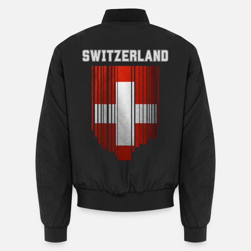 Flagge der Schweiz, Schweizer Stolz Unisex Bomberjacke