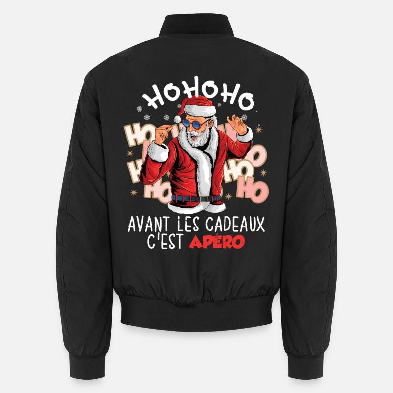 Pull Moche Noël Humour Père Noel Apéro Cadeaux Bomber unisexe