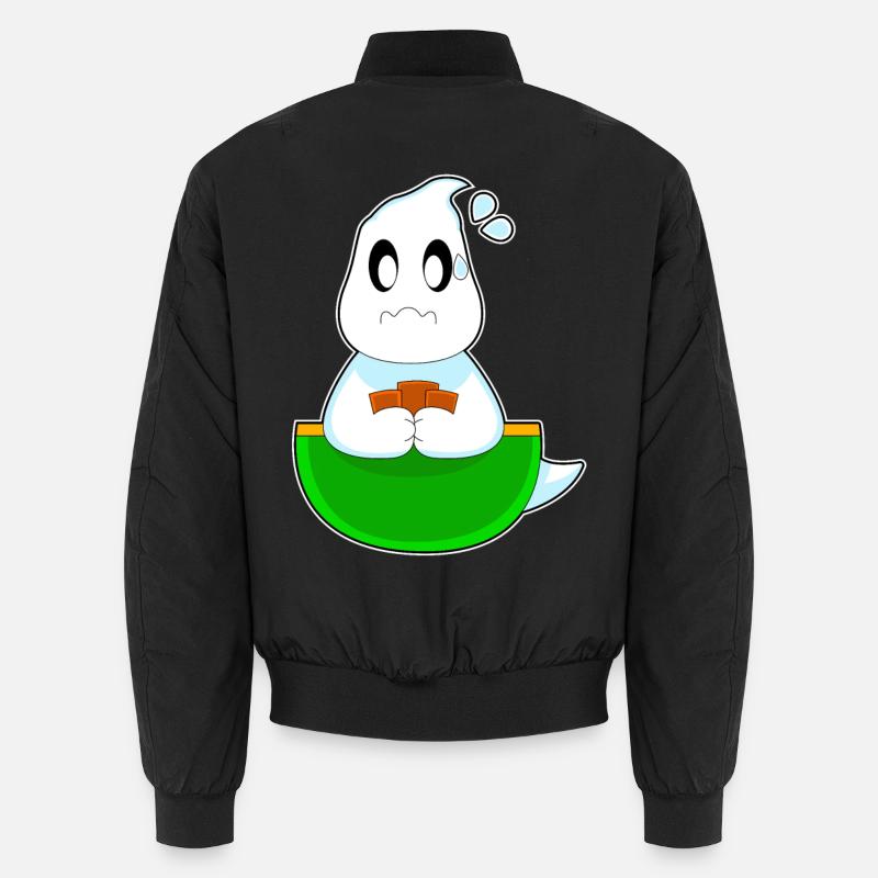 Geist Halloween Poker - Unisex Bomberjacke - Schwarz