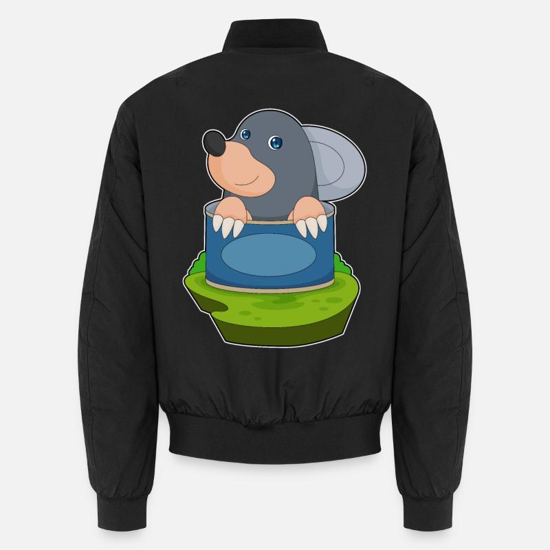 Maulwurf Dose - Unisex Bomberjacke - Schwarz