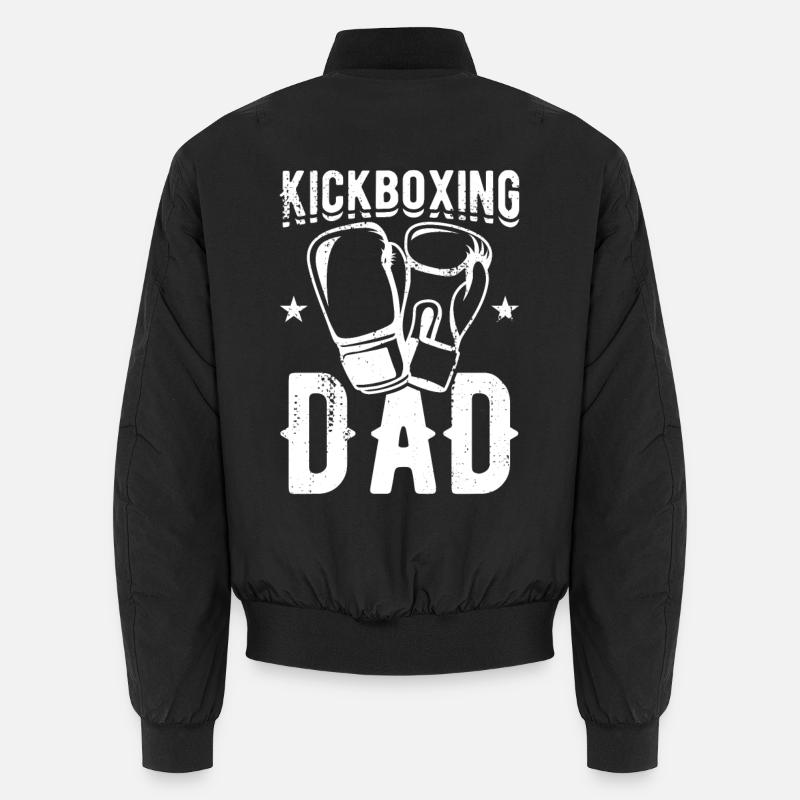 Kickboxer Vater - Unisex Bomberjacke - Schwarz