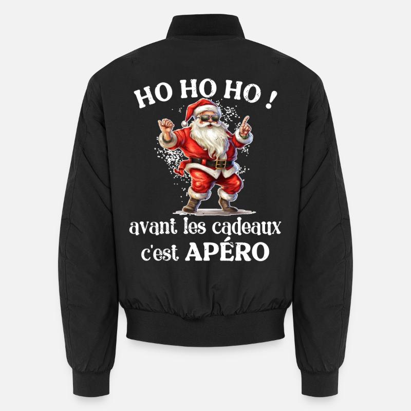 Pull Moche De Noël Humour Père Noel Apéro Cadeau Bomber unisexe