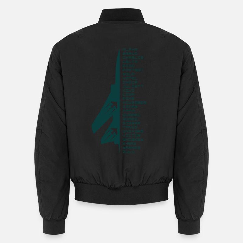 Buchstabieralphabet Unisex Bomberjacke