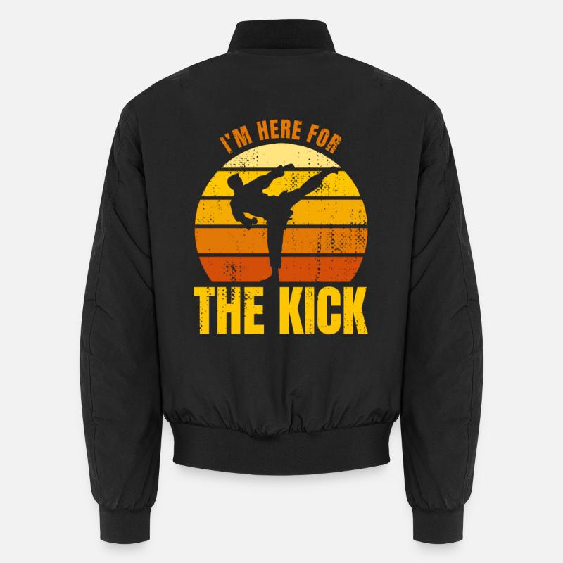 Karateka Witz - Unisex Bomberjacke - Schwarz