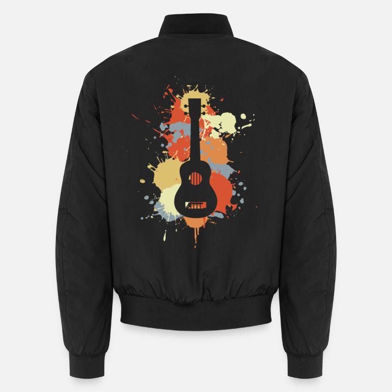 Ukulele Musik Retro Unisex Bomberjacke