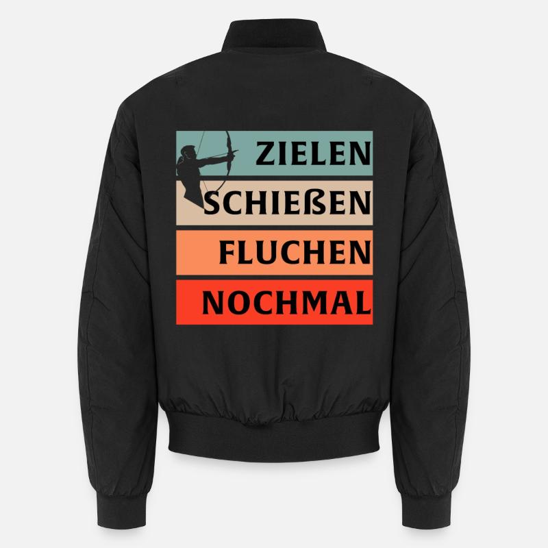 Bogen Bogenschießen Unisex Bomberjacke
