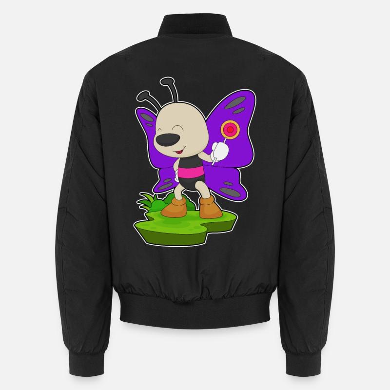 Sucette papillon - Bomber unisexe - noir