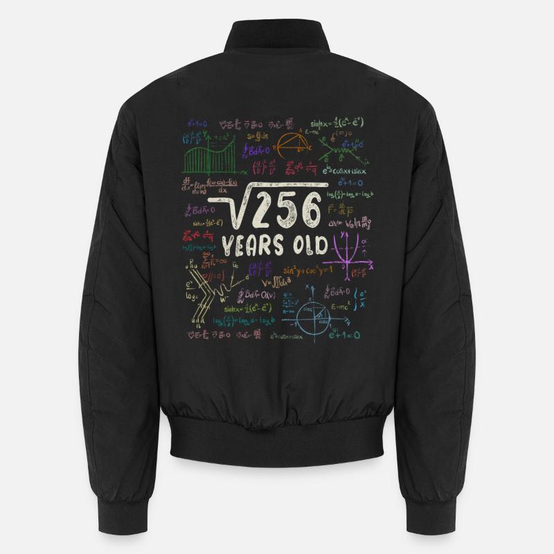 Wurzel aus 256 = 16. Geburtstag - Geschenk Unisex Bomberjacke