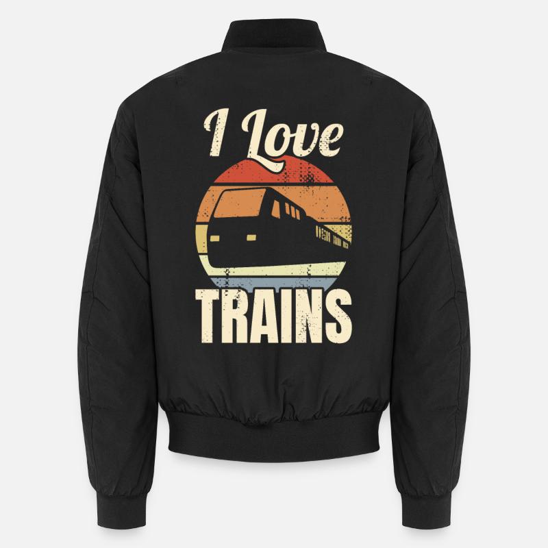 Eisenbahn Liebe Unisex Bomberjacke