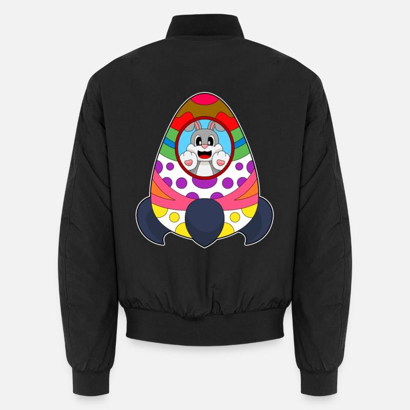 Rabbit Easter Rocket - Bomber unisexe - noir