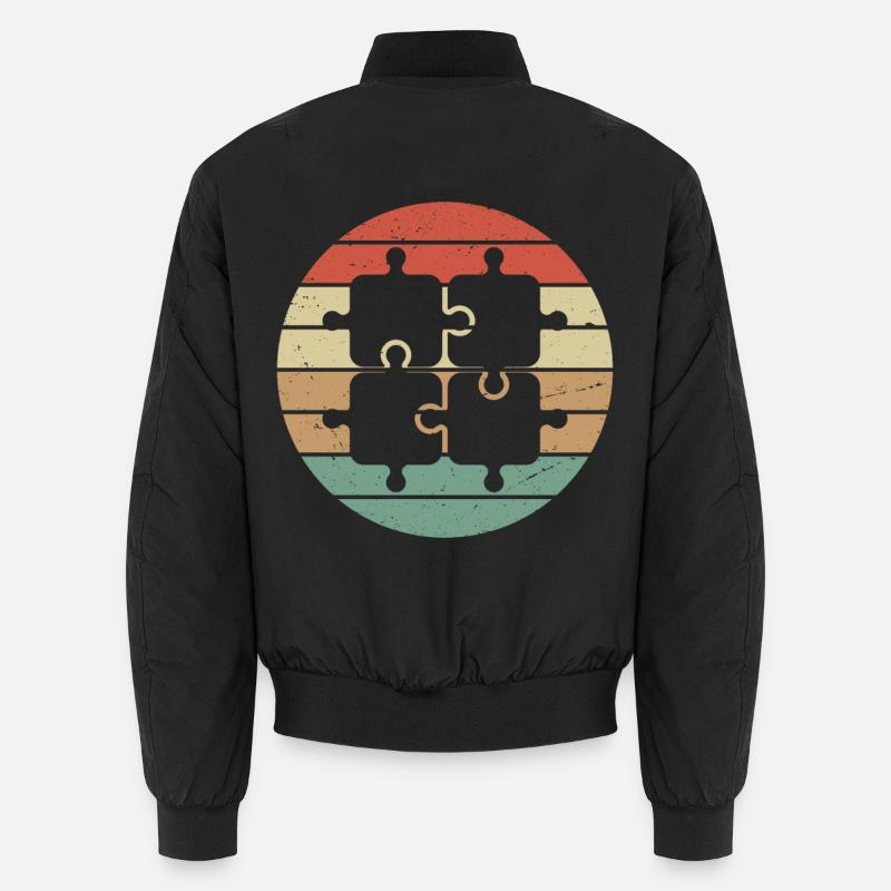 Puzzle rétro vintage Bomber unisexe