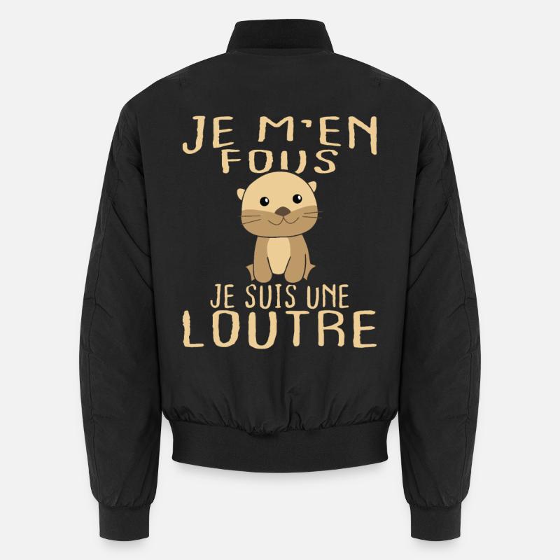 I don't care I'm a gift otter Unisex Bomber Jacket