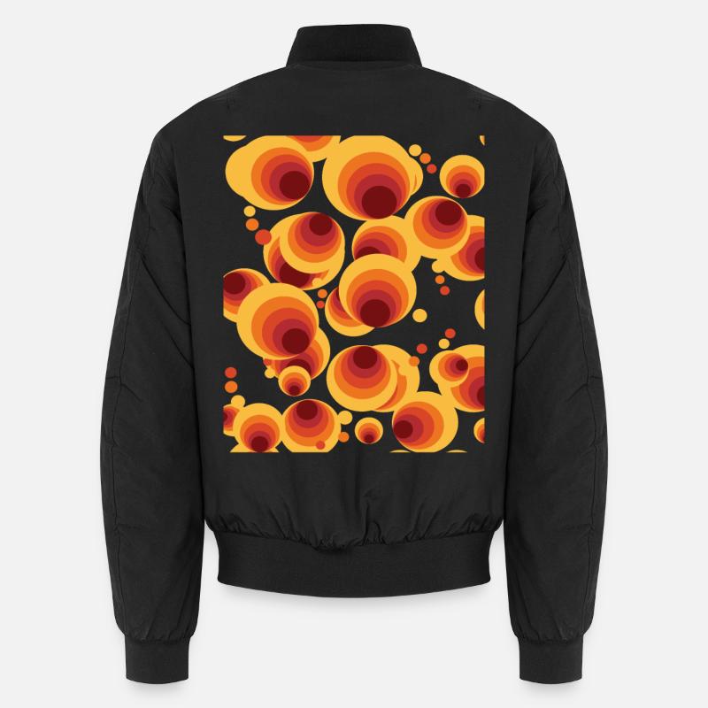 Abstraktes Polka Dots Kreismuster Unisex Bomberjacke