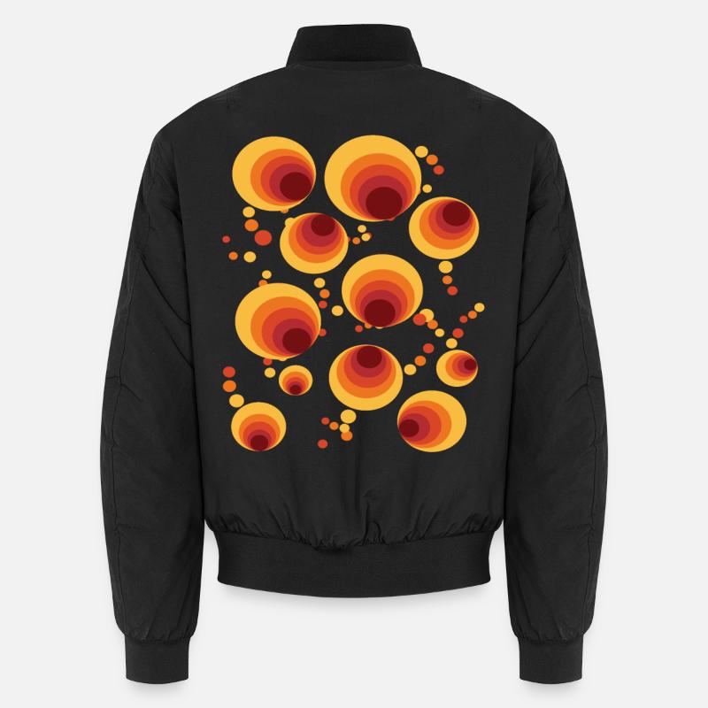 Abstraktes Polka Dots Kreismuster Unisex Bomberjacke