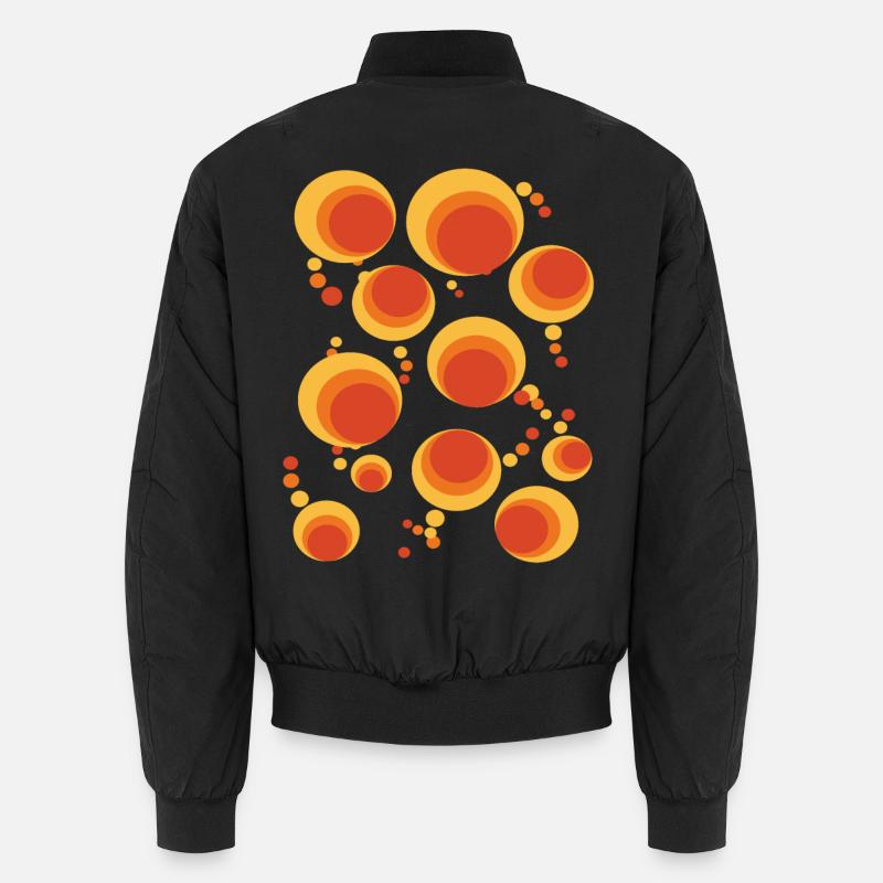 50er 60er Polka Dot Kreis Stilmuster Unisex Bomberjacke