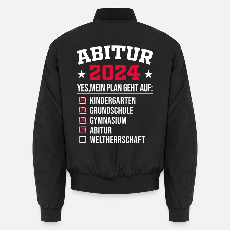 Abitur 2024 - Unisex Bomberjacke - Schwarz