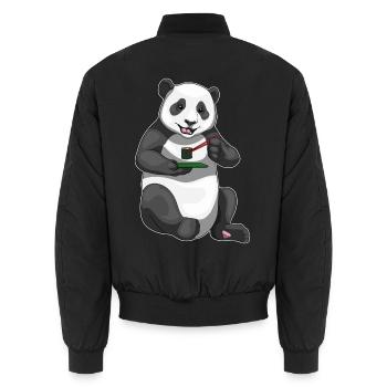 Panda Sushi - Bomber unisexe - noir - Dos - AI Model Male 185 light (185cm)