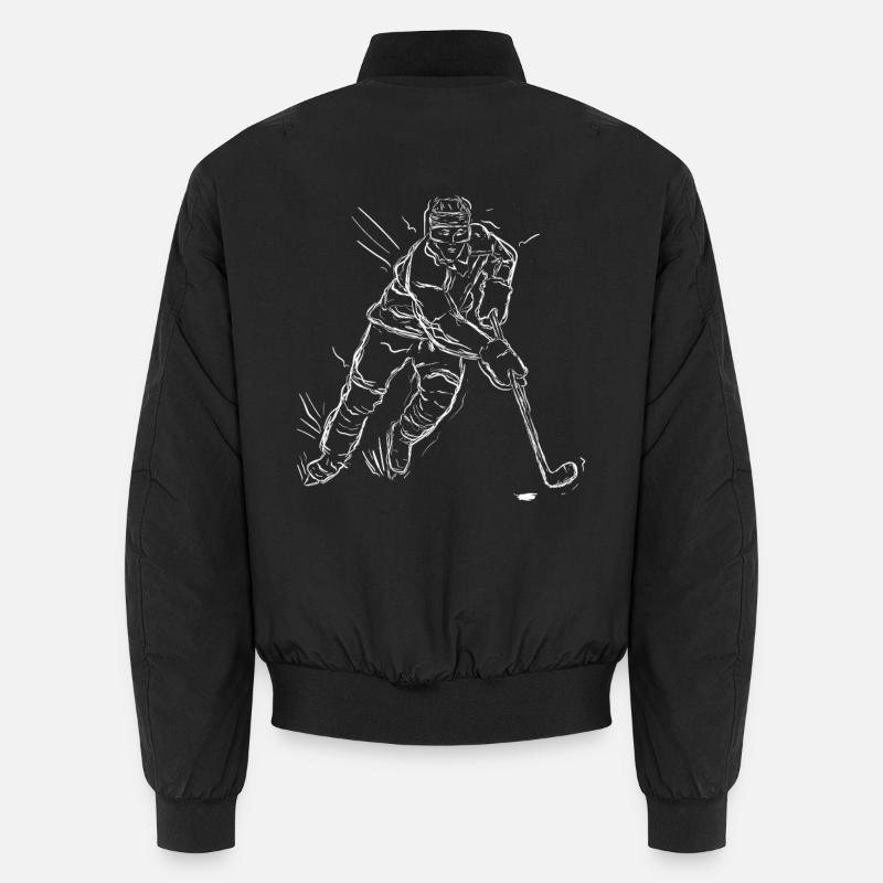 Ice Hockey Graphics Unisex Bomber Jacket