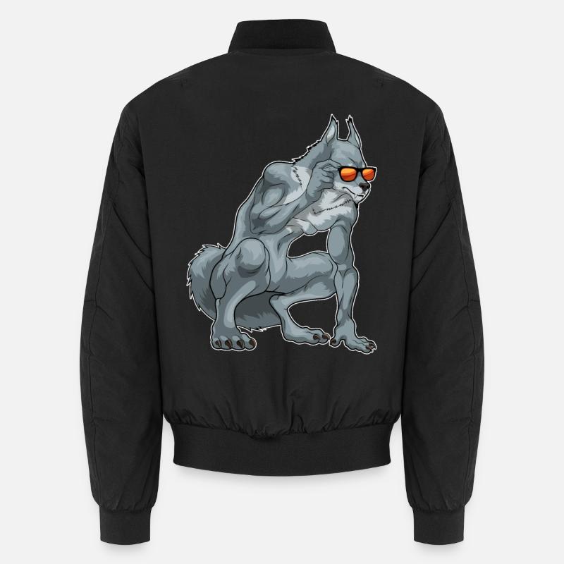 Werwolf Halloween Sonnenbrille - Unisex Bomberjacke - Schwarz