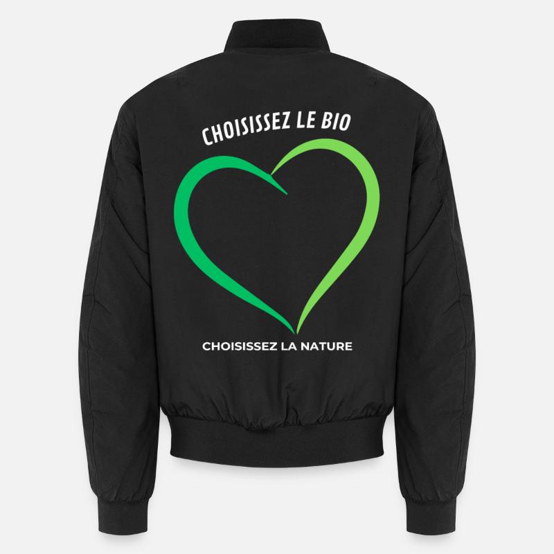 Wählen Sie Bio Wählen Sie die Natur Unisex Bomberjacke