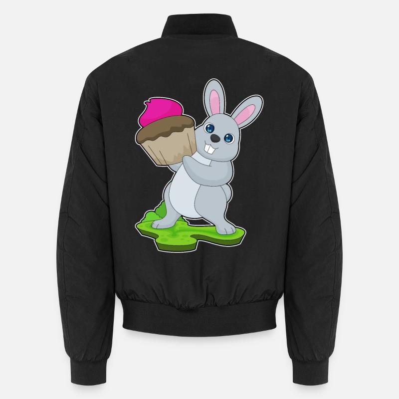 Hase Cupcake - Unisex Bomberjacke - Schwarz
