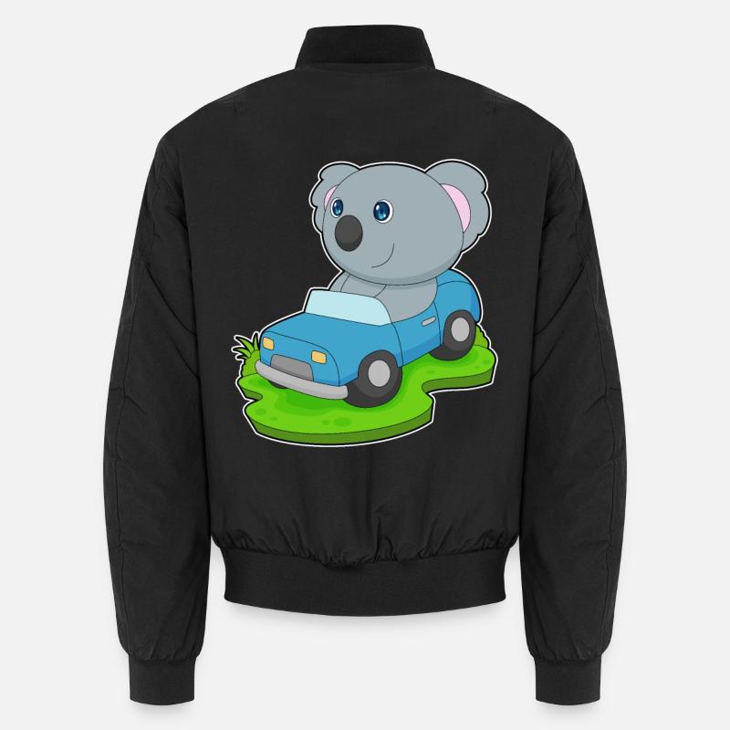 Koala Auto - Unisex Bomberjacke - Schwarz