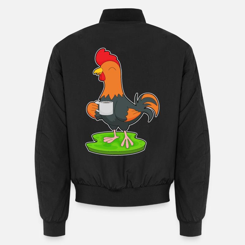 Café Tasse de Coq - Bomber unisexe - noir