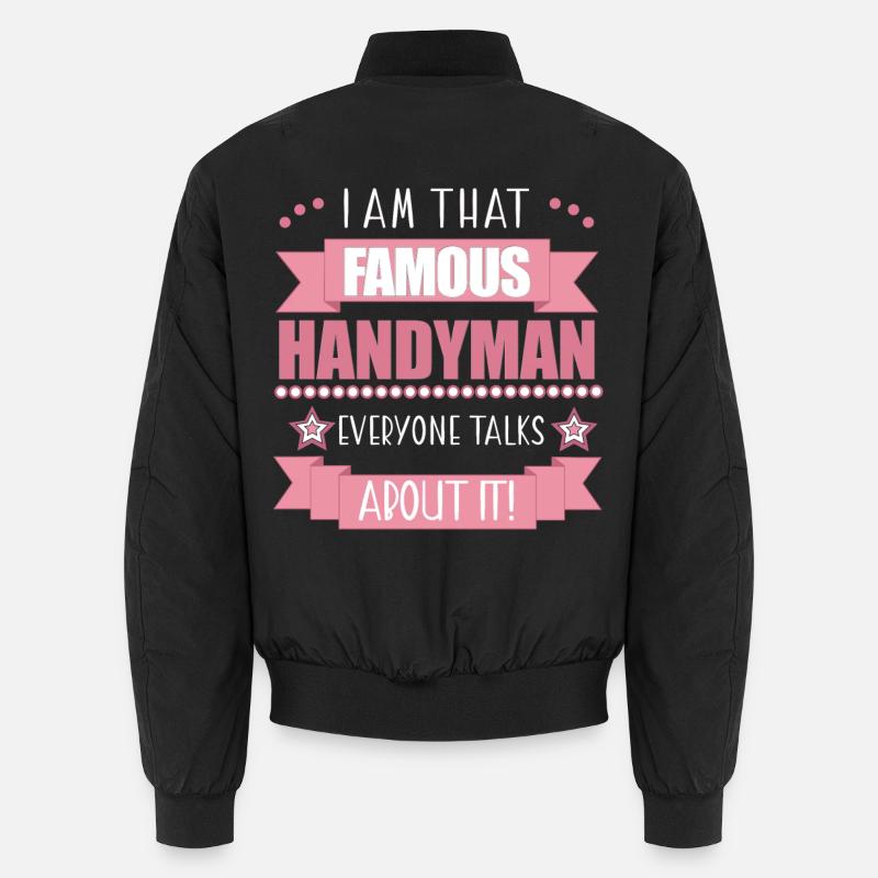 Handwerkerin Beruf Damen Geschenk - Unisex Bomberjacke - Schwarz