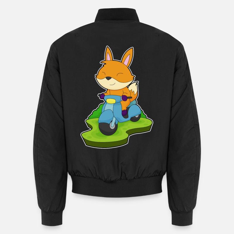 Fuchs Scooter - Unisex Bomber Jacket - black