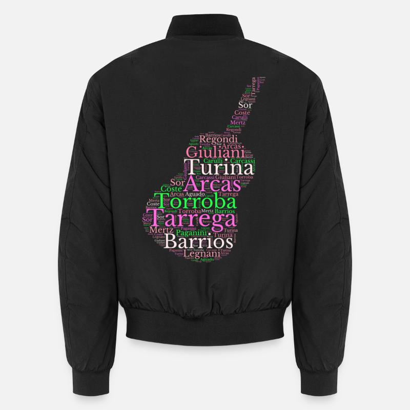 Composers for Spanish Classical Guitar Unisex Bomber Jacket