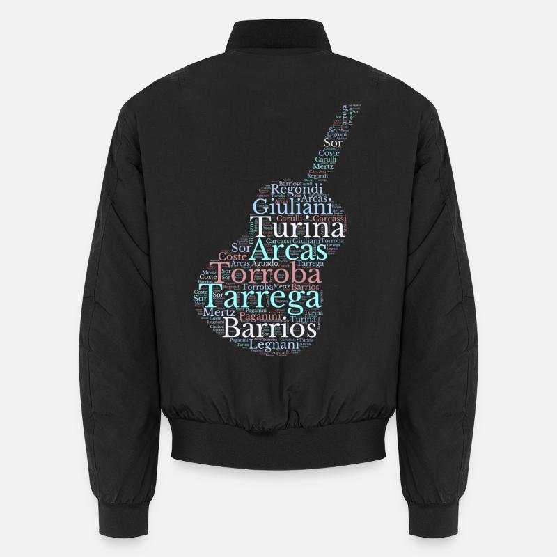 Composers for Spanish Classical Guitar Unisex Bomber Jacket